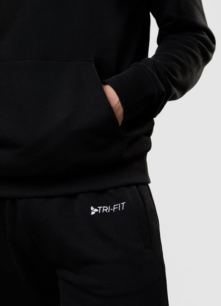 Man wearing TRI-FIT Casualwear black hoodie