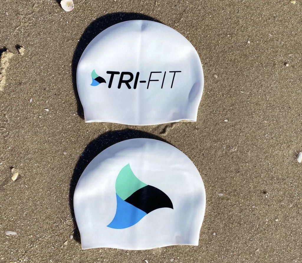 Over and under of the Tri-Fit swim cap