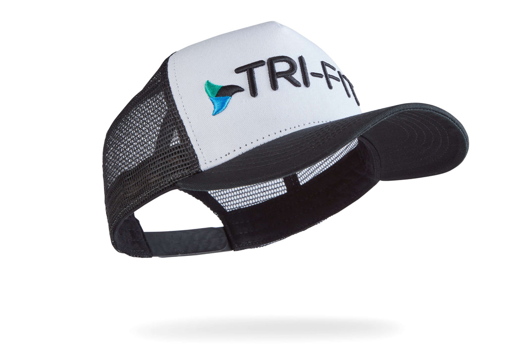 TRI-FIT Performance White Trucker Cap, available online now