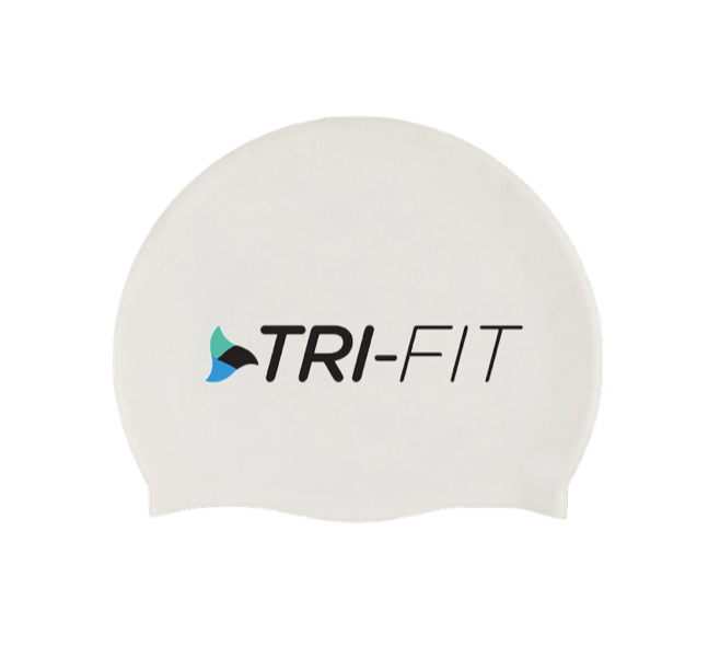 TRI-FIT White Swim Cap, available online now